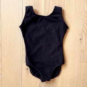 Eurotard Black Tank Leotard Size M Girls
